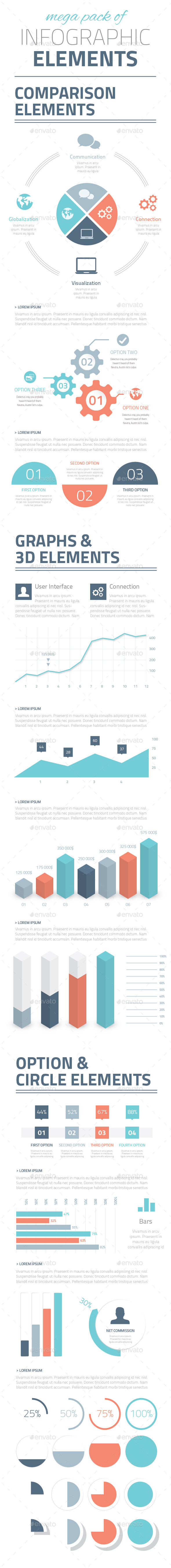 Infographic Business Vector Elements Collection (Infographics)