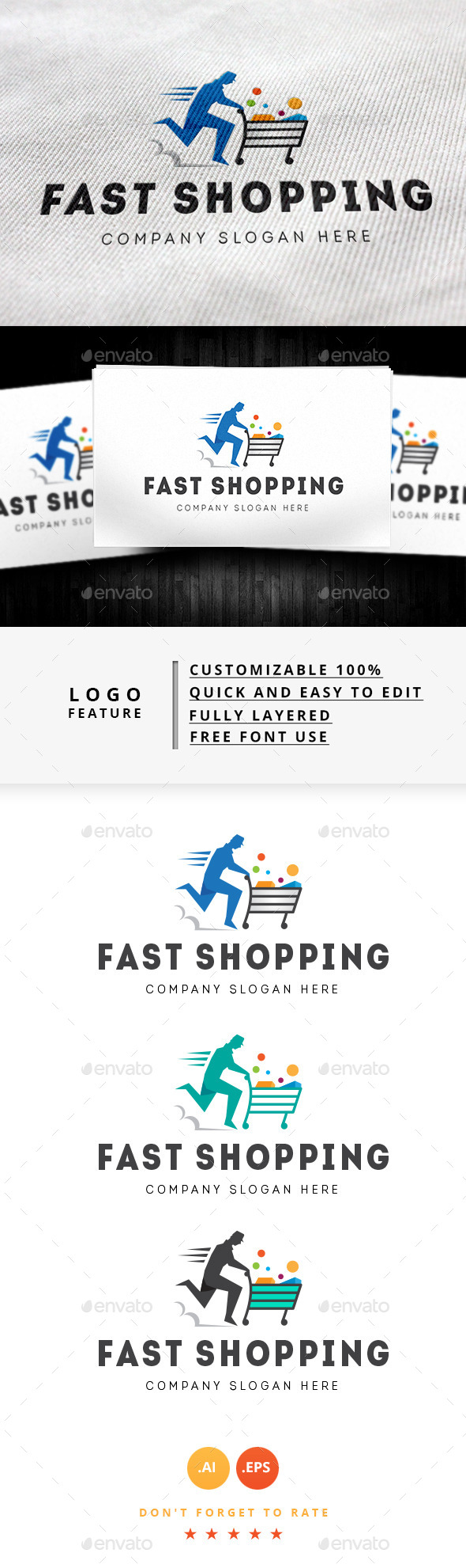 Fast Shopping Logo (Logo Templates)