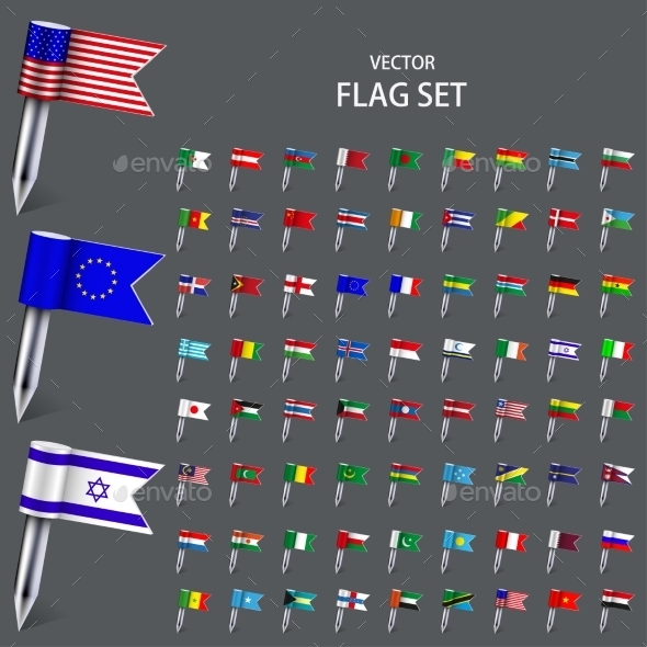GraphicRiver Vector Modern Set Flags of the World 8926698 GraphicRiver Vector Modern Set Flags of the World 8926698
