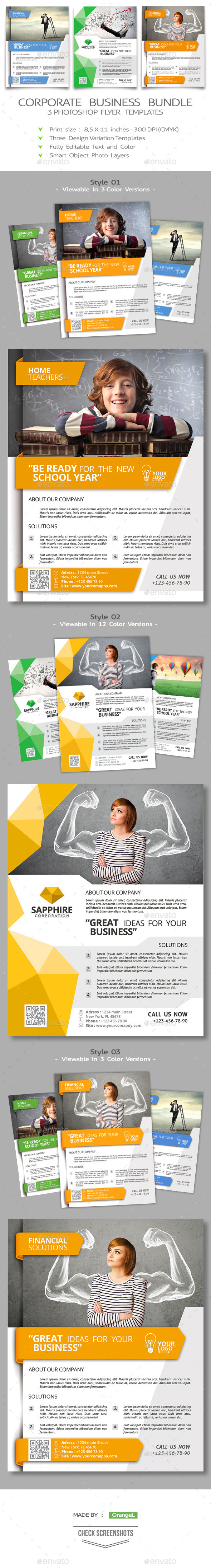 GraphicRiver Corporate Flyer Bundle 8926814 GraphicRiver Corporate Flyer Bundle 8926814