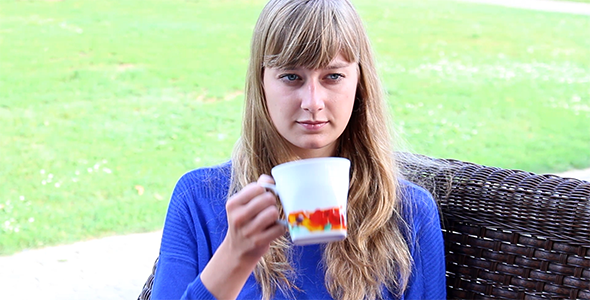 Girl Drinking Tea 2 Girl Drinking Tea 2