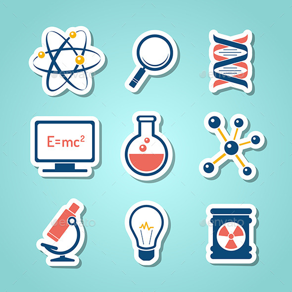 GraphicRiver Chemistry And Science Paper Cut Icons 8928081 GraphicRiver Chemistry And Science Paper Cut Icons 8928081
