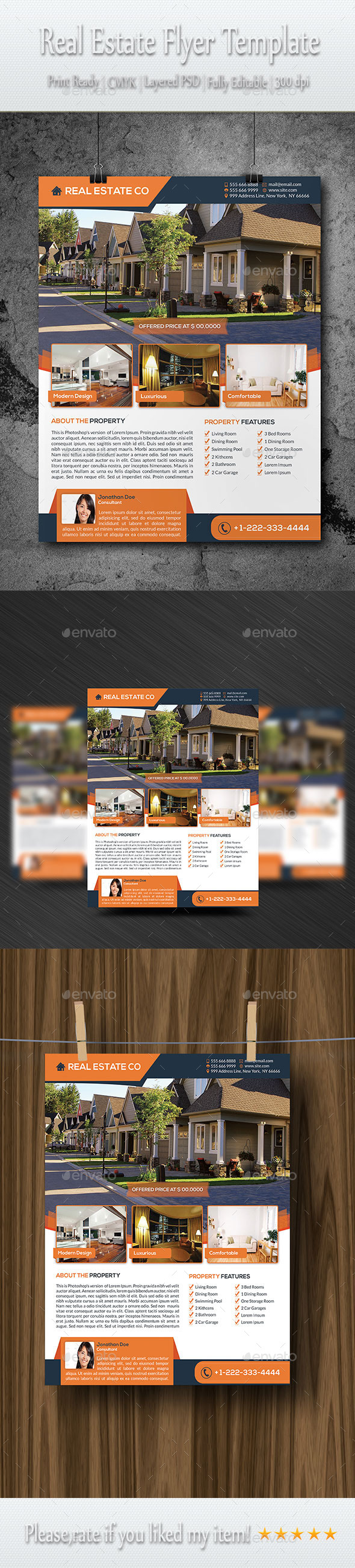 GraphicRiver Real Estate Flyer Template 8928465 GraphicRiver Real Estate Flyer Template 8928465