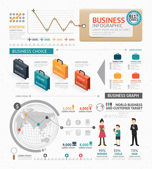 GraphicRiver Infographic Business World Template Design 8824429 GraphicRiver Infographic Business World Template Design 8824429