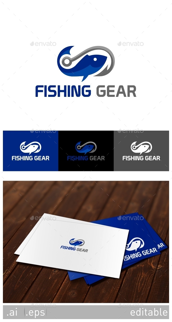 GraphicRiver Fishing Gear Logo Template 8929153 GraphicRiver Fishing Gear Logo Template 8929153