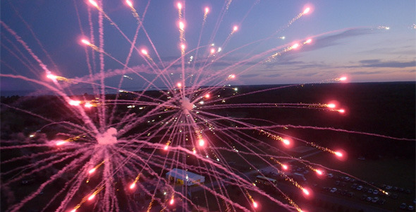 Fireworks Filmed from Octocopter Fireworks Filmed from Octocopter