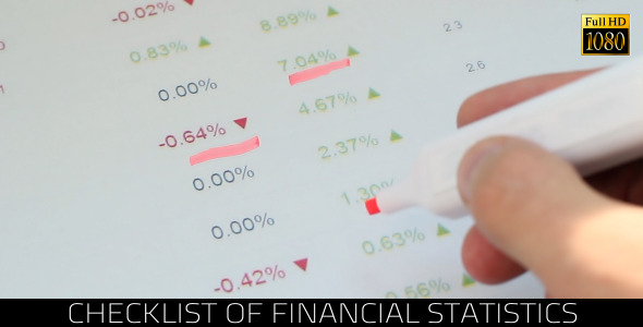 Checklist Of Financial Statistics Checklist Of Financial Statistics