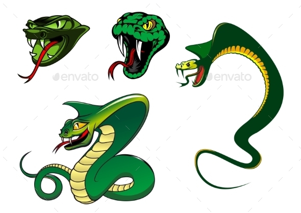 GraphicRiver Cartoon Angry Snake Characters 8929586 GraphicRiver Cartoon Angry Snake Characters 8929586