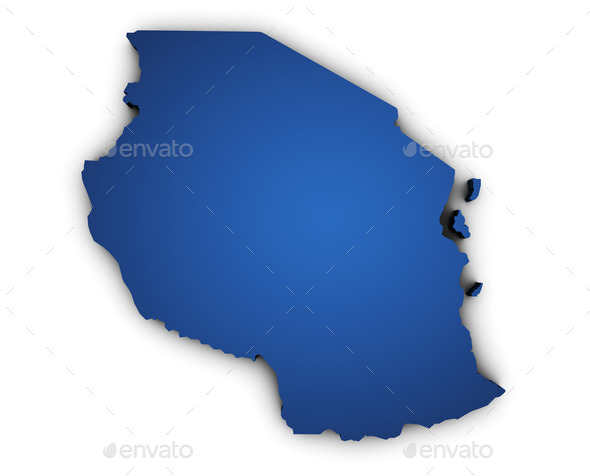 Map Of Tanzania 3d Shape (Misc) Photo Download