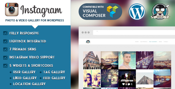Instagram Photo & Video Gallery WordPress - CodeCanyon Item for Sale