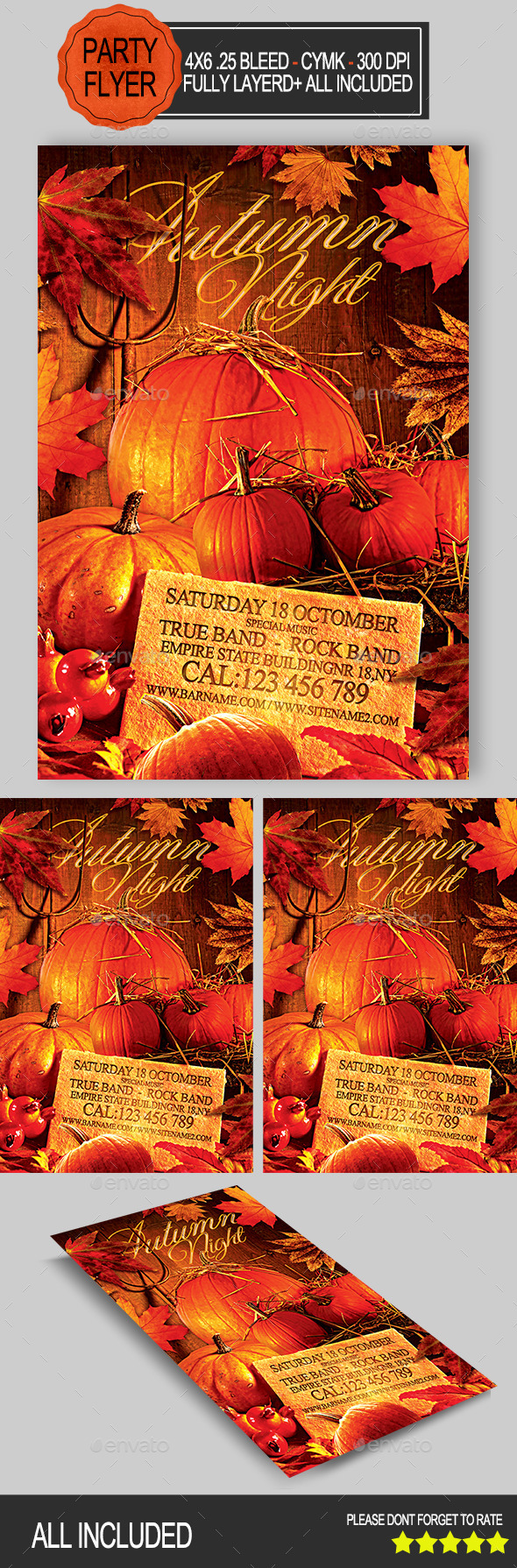 GraphicRiver Autumn Night Party 8932245 GraphicRiver Autumn Night Party 8932245