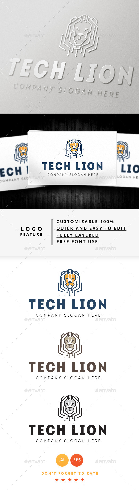 Tech Lion Logo