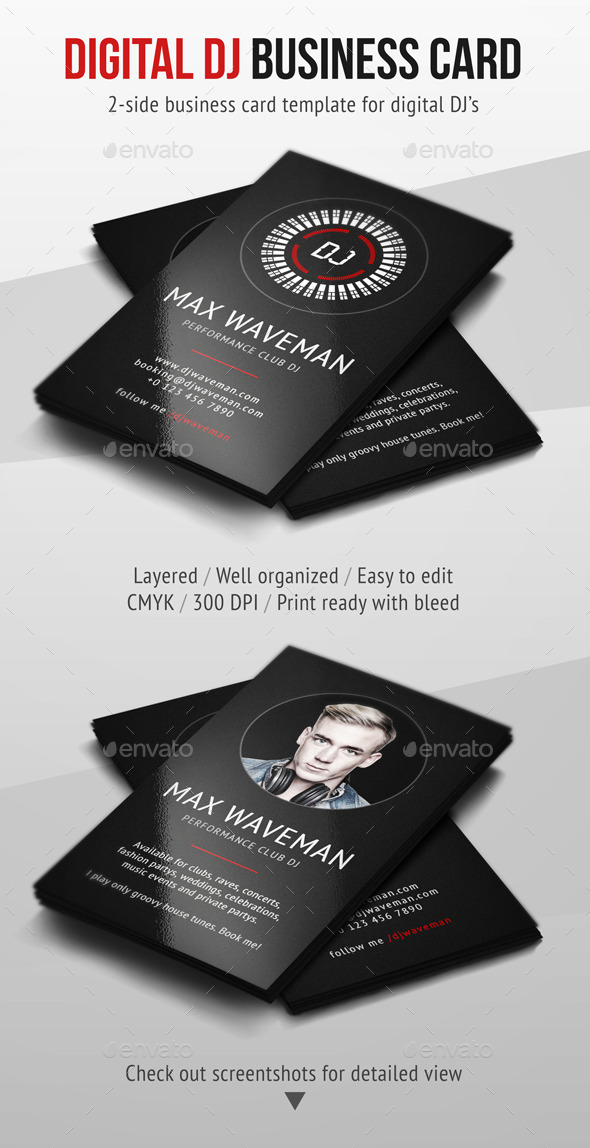 GraphicRiver Digital DJ Business Card 8932875 GraphicRiver Digital DJ Business Card 8932875