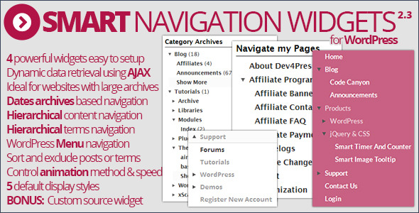 Smart Navigation Widgets - CodeCanyon Item for Sale