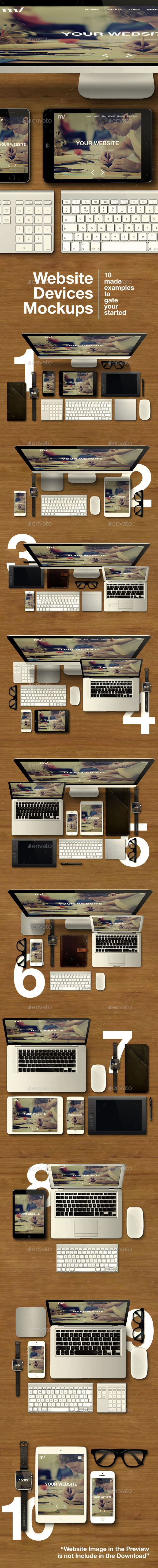 GraphicRiver Website Devices Mockups 8933130 GraphicRiver Website Devices Mockups 8933130