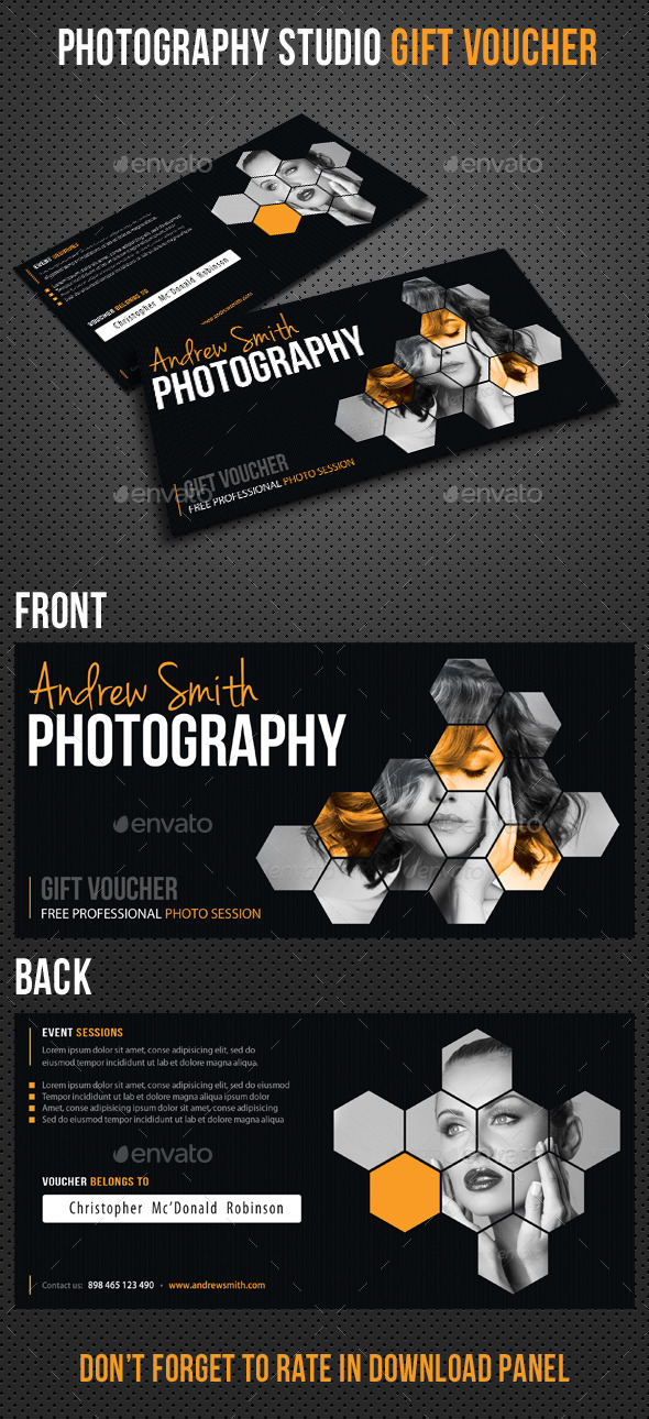 GraphicRiver Photography Studio Gift Voucher 8933138 GraphicRiver Photography Studio Gift Voucher 8933138