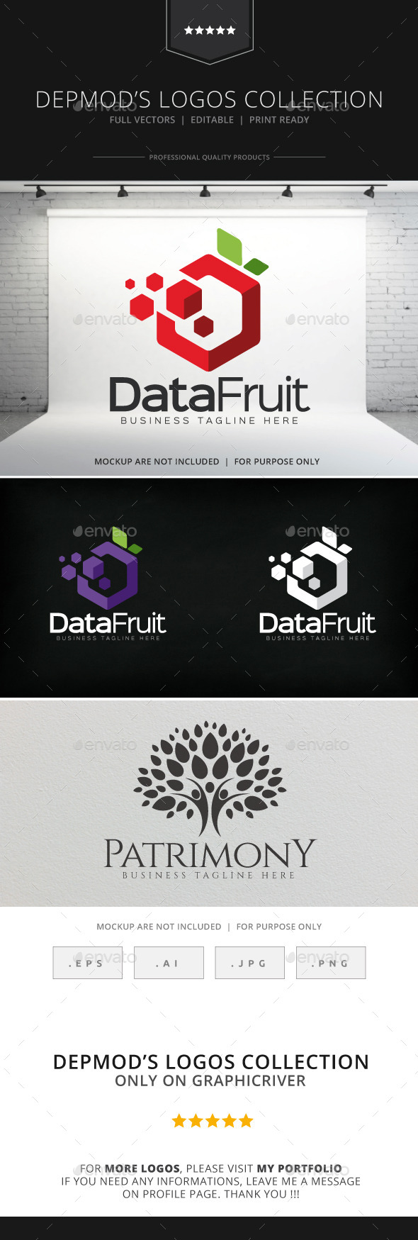 GraphicRiver Data Fruit Logo 8933499 GraphicRiver Data Fruit Logo 8933499