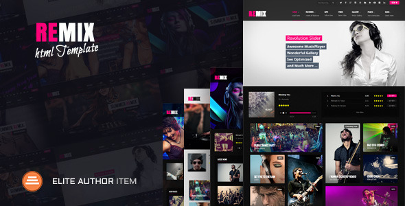 Remix - Music and Band HTML5 Template