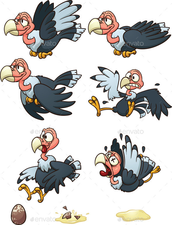 GraphicRiver Cartoon Vulture 8935514 GraphicRiver Cartoon Vulture 8935514