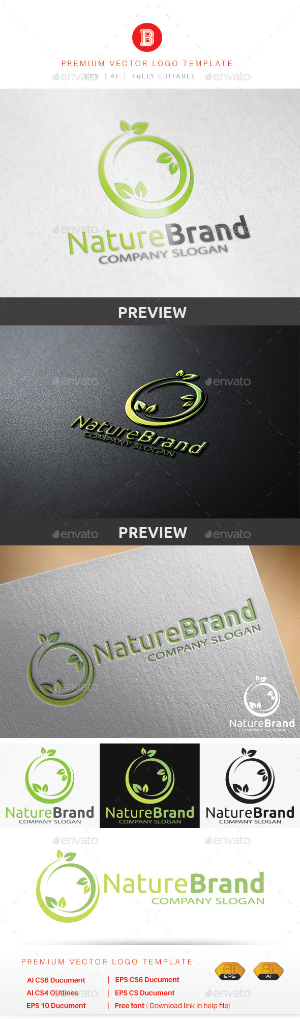 GraphicRiver Nature Brand 8935522 GraphicRiver Nature Brand 8935522