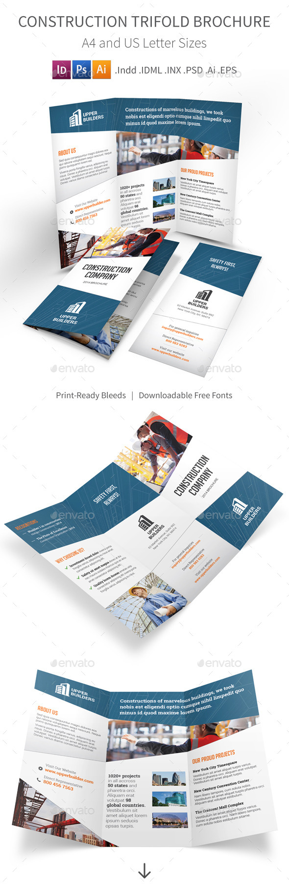 GraphicRiver Construction Company Trifold Brochure 8935684 GraphicRiver Construction Company Trifold Brochure 8935684