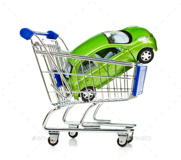 Shopping Cart with car (Misc) Photo Download