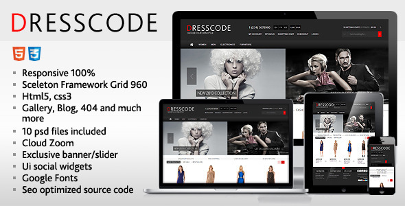 Dresscode - Responsive HTML Theme - Fashion Retail