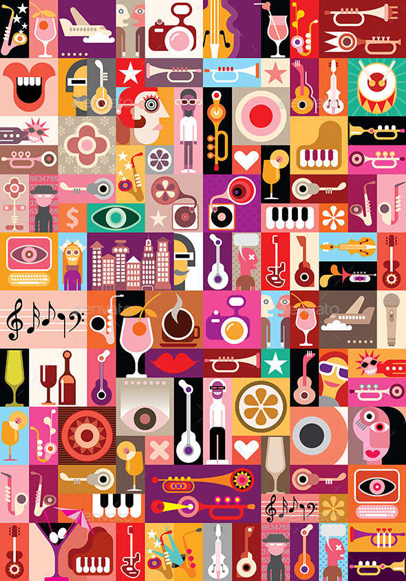 GraphicRiver Music Vector Illustration 8937449 GraphicRiver Music Vector Illustration 8937449