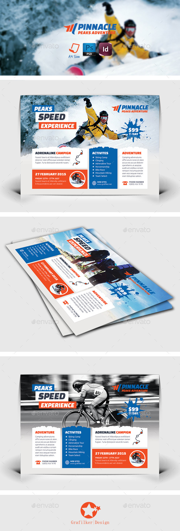 GraphicRiver Adventure Flyer Templates 8928858 GraphicRiver Adventure Flyer Templates 8928858