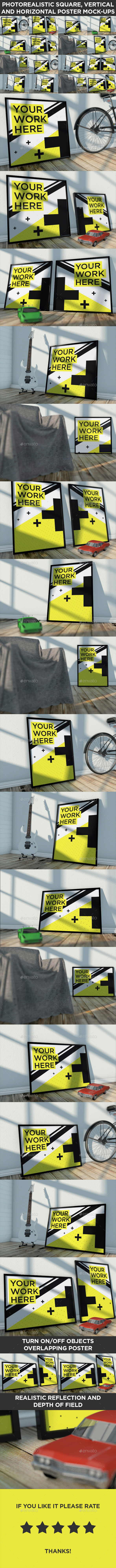 GraphicRiver 16 Realistic Poster Mock-Ups Vol.1 8939334 GraphicRiver 16 Realistic Poster Mock-Ups Vol.1 8939334
