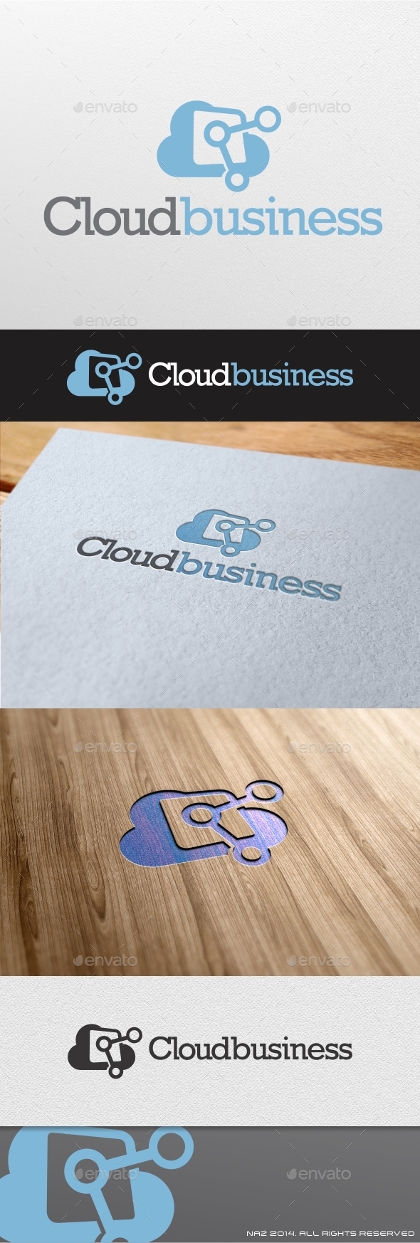 Cloud Business Logo (Objects)