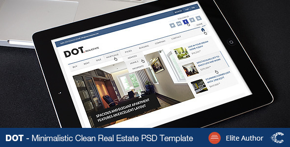 DOT. Real Estate | PSD Template