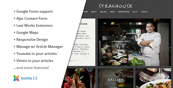 ThemeForest Steakhouse Responsive Retina Joomla Restaurant 8939625 ThemeForest Steakhouse Responsive Retina Joomla Restaurant 8939625