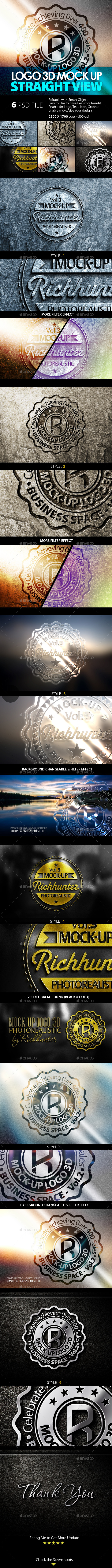GraphicRiver Mock-Up Logo 3D Straight View Vol.3 8939938 GraphicRiver Mock-Up Logo 3D Straight View Vol.3 8939938