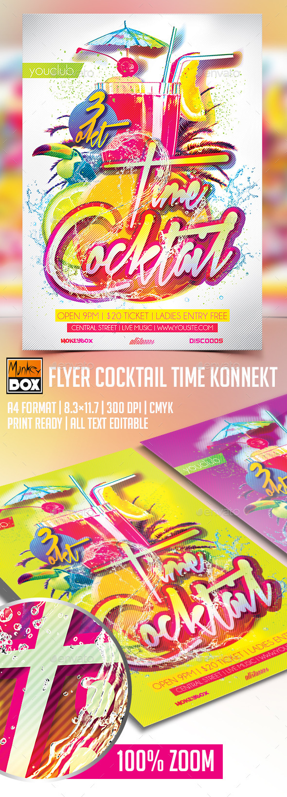 GraphicRiver Flyer Cocktail Time Konnekt 8933568 GraphicRiver Flyer Cocktail Time Konnekt 8933568