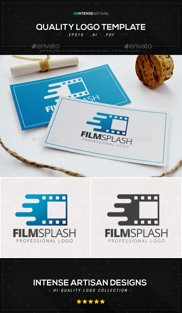 GraphicRiver Film Splash Logo Template 8941724 GraphicRiver Film Splash Logo Template 8941724