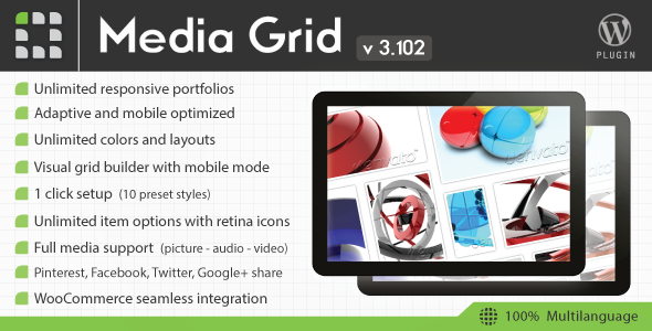 Media Grid - Wordpress Responsive Portfolio - CodeCanyon Item for Sale