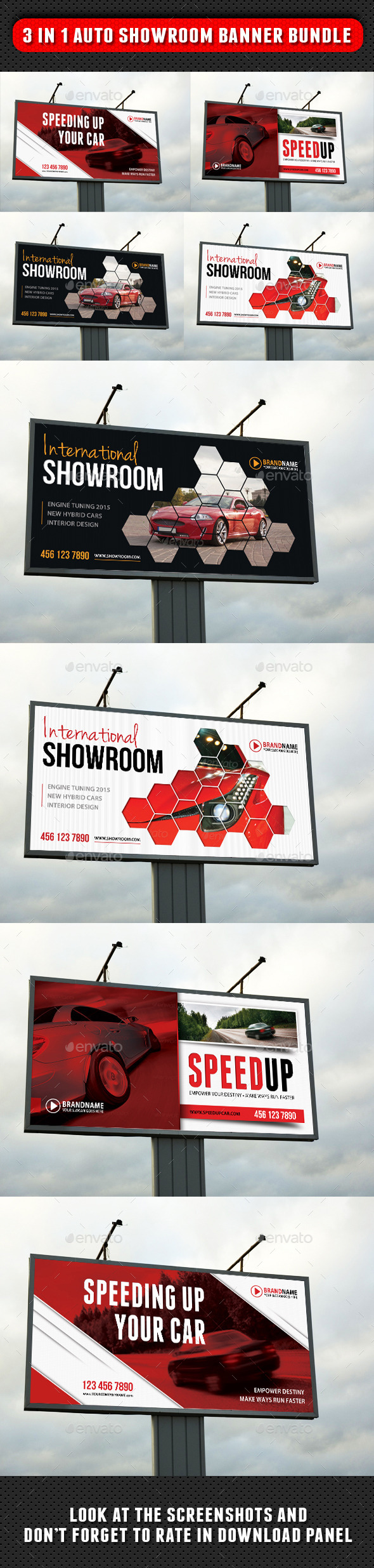 GraphicRiver 3 in 1 Auto Showroom Outdoor Banner Bundle 8942844 GraphicRiver 3 in 1 Auto Showroom Outdoor Banner Bundle 8942844