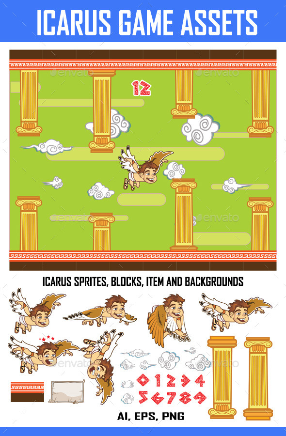 GraphicRiver Icarus Game Kit 8943363 GraphicRiver Icarus Game Kit 8943363