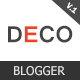 Deco Mag - Responsive Magazine Blogger Template 