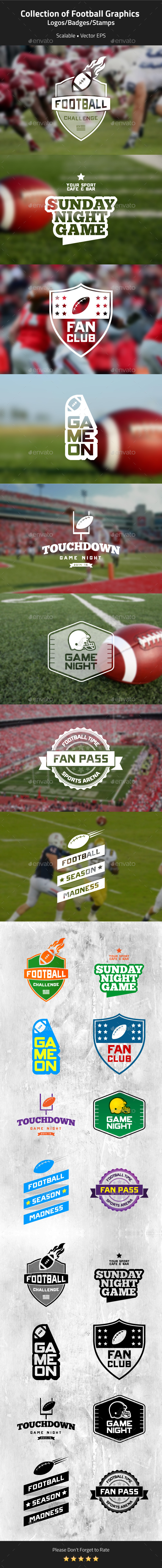 GraphicRiver Football Themed Logos Badges 8905198 GraphicRiver Football Themed Logos Badges 8905198