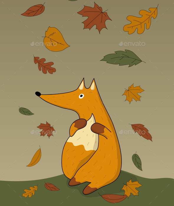 GraphicRiver Autumn Fox 8944158 GraphicRiver Autumn Fox 8944158
