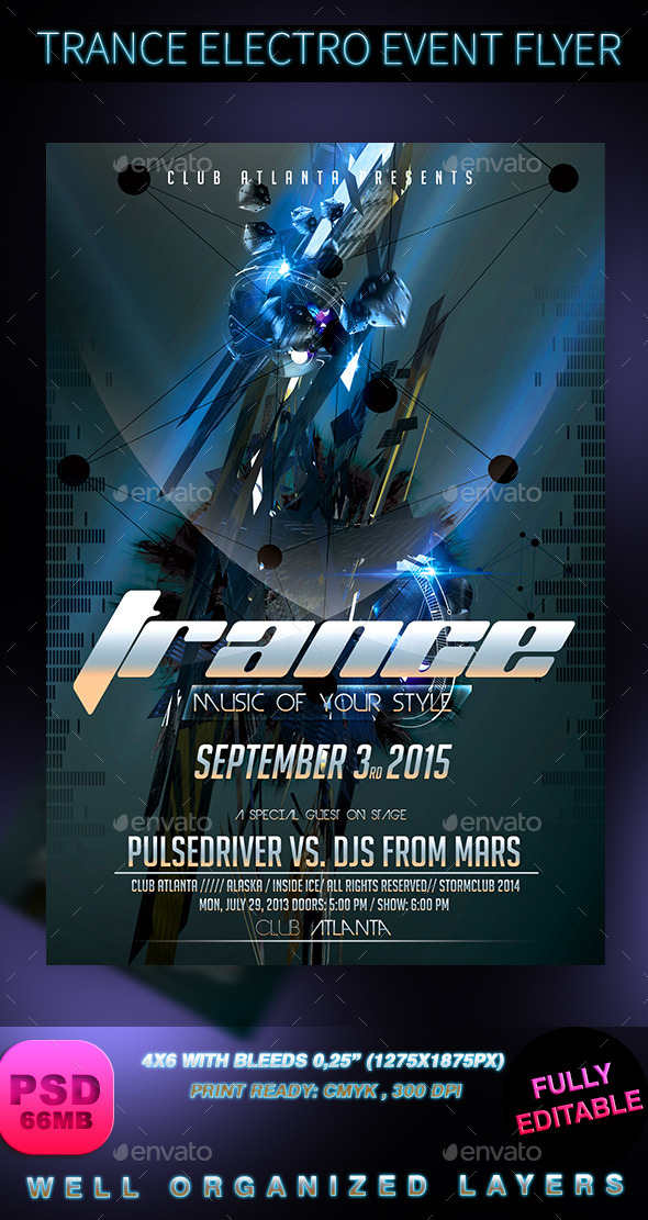 GraphicRiver Trance Electro Event Flyer 8944238 GraphicRiver Trance Electro Event Flyer 8944238
