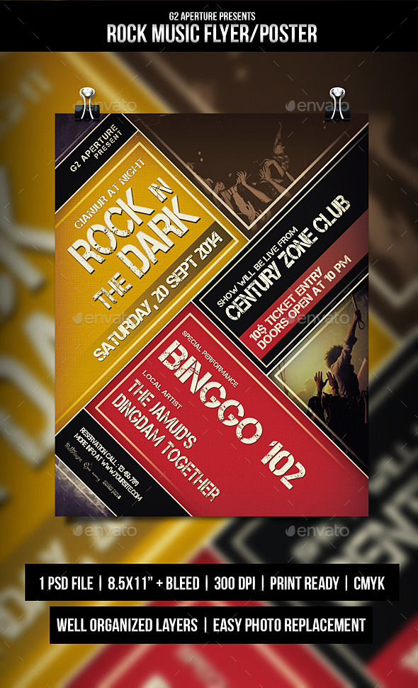GraphicRiver Rock Music Flyer Poster 8944847 GraphicRiver Rock Music Flyer Poster 8944847