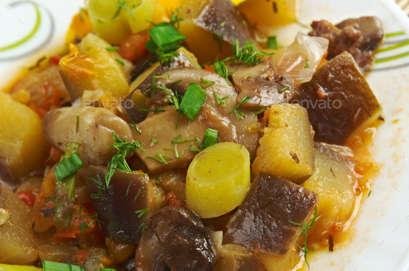 eggplant stewed with mushroom (Misc) Photo Download