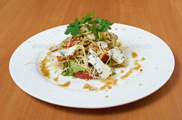 Chicken and blue cheese salad (Misc) Photo Download