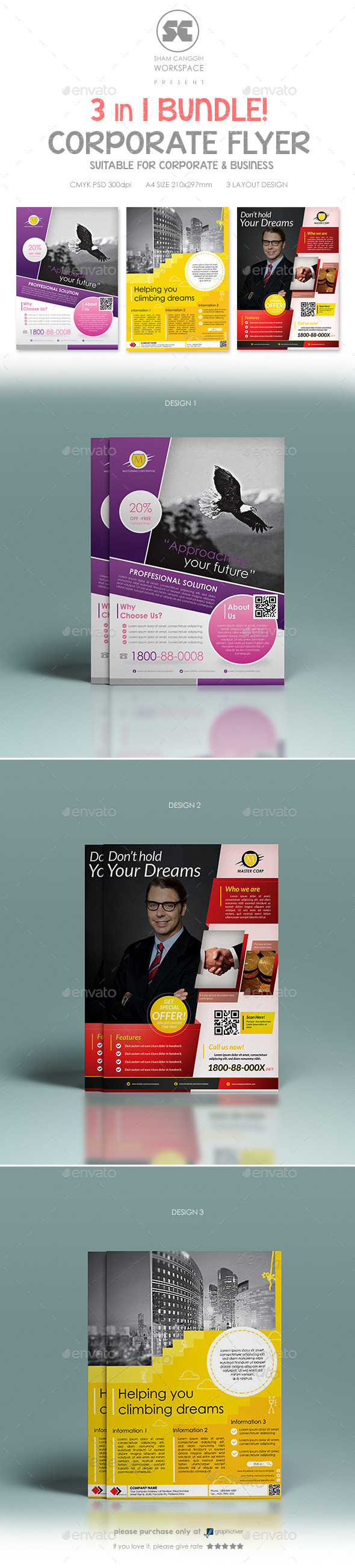 GraphicRiver Multi purpose Corporate Flyer Bundle 8946285 GraphicRiver Multi purpose Corporate Flyer Bundle 8946285