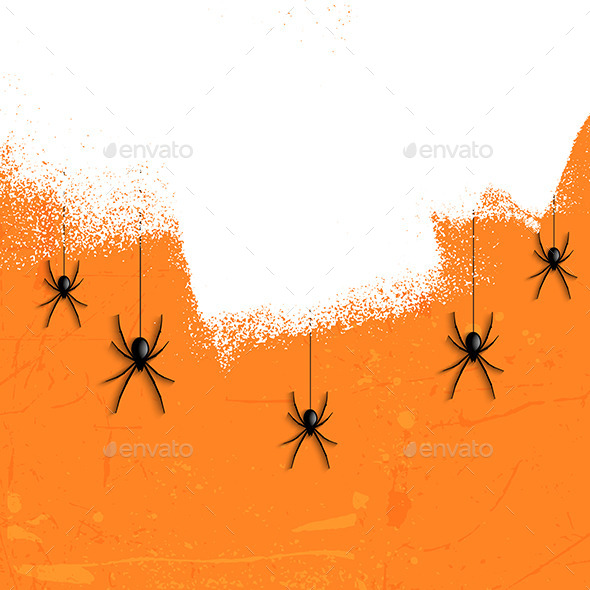 GraphicRiver Grunge Halloween Spiders 8946436 GraphicRiver Grunge Halloween Spiders 8946436