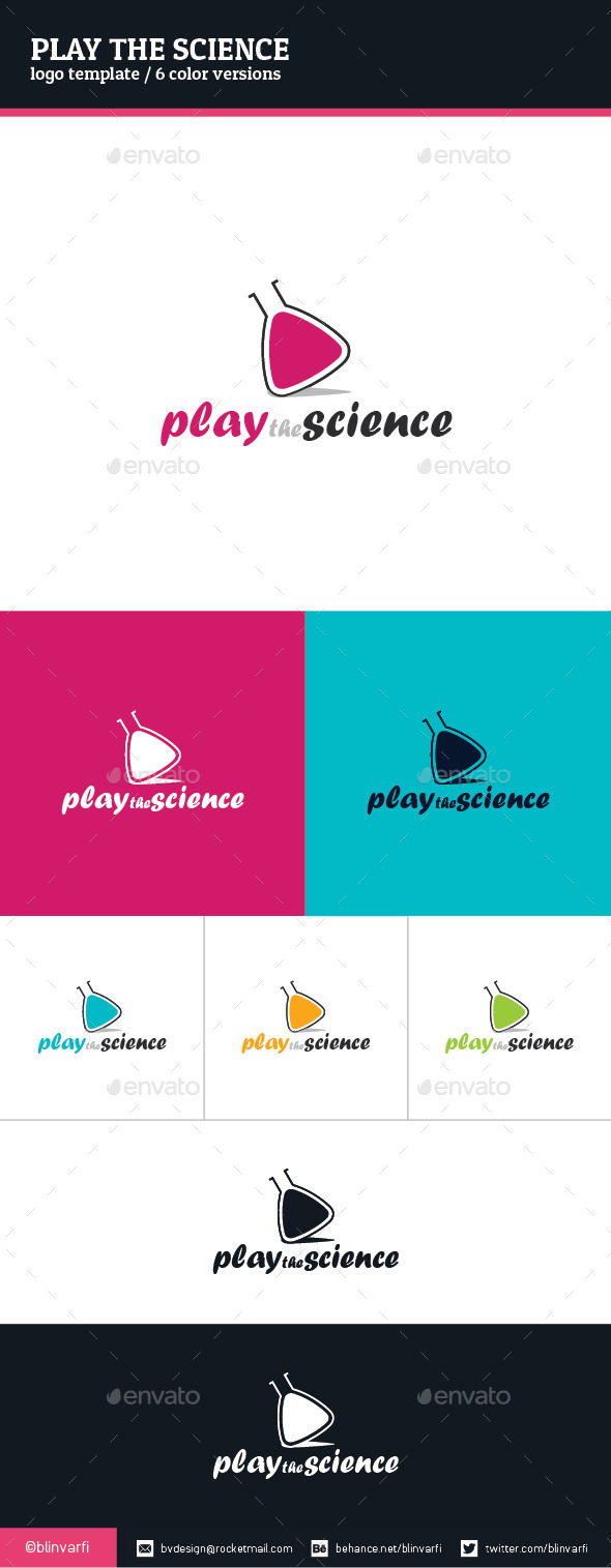 Play the Science Logo Template Play the Science Logo Template