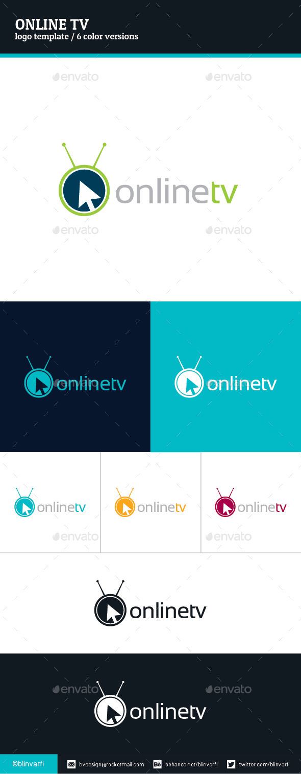 Online TV Logo Template - Symbols Logo Templates